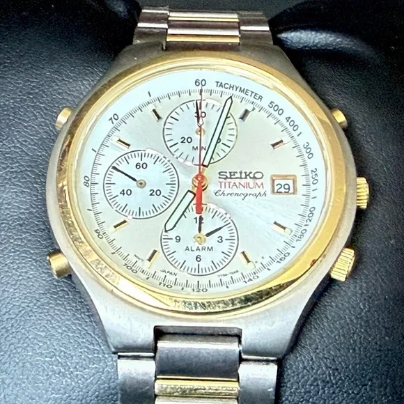 Seiko Titanium Chronograph Watch